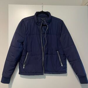 Kendall & Kylie Navy Puffer Jacket